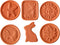 dgudgu 6 Pcs Brown Sugar Keeper Terracotta Brown Sugar Saver Terra Cotta Disc
