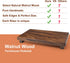 kulusion Counter 12 7 1.57'') Walnut Wooden Pedestal Stand, Farmhouse Wood Tray for Kitchen Bathroom Decor, Rustic