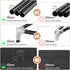 ROJASOP Portable Closet Wardrobe for Hanging Clothes, 6 Storage Shelves, 1 Hanging Rod, Free Standing Organizer