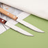 Steak Knives Set of 8 - Wooden Handled Serrated Knives, Uniturcky Stainless Steel Dinner Knives with Mirror Finish