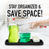 Zulay Kitchen Silicone Sponge Holder (9x3.5) for Kitchen Sink - Flexible Soap Tray Organizer for Bathroom, Makeup,