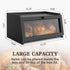 Countertop LOHASOK Bread Box for Kitchen Large Bread Box Farmhouse Bread Container Bread Storage with Window Bread