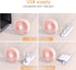 EasyAcc USB Desk Fan (Pink), 3 Speeds Mini USB Fan, 360° Rotatable Personal Desktop Table Fan for Home, Office