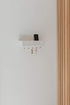 Umbra Estique Entryway Organizer – Great for Storing Keys, Small Accessories, Mail, Wallets and More, White Finish