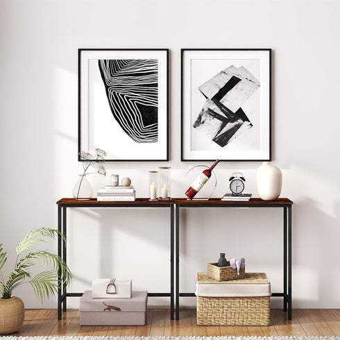 29.5" HollyHOME Narrow Console Table, Slim Entryway Table, Sofa Stand, Hallway Shelf for Hallway, Bedroom, Living Room