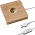 3D LED Wood Light Base for Crystal Glass Art, Resin Art & Acrylic - Square Lighted Lamp Stand Pedestal for Tabletop