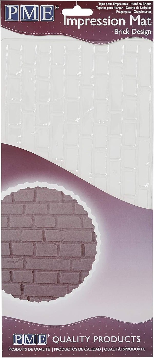 PME Brick Design Impression Mat for Cake Decorating