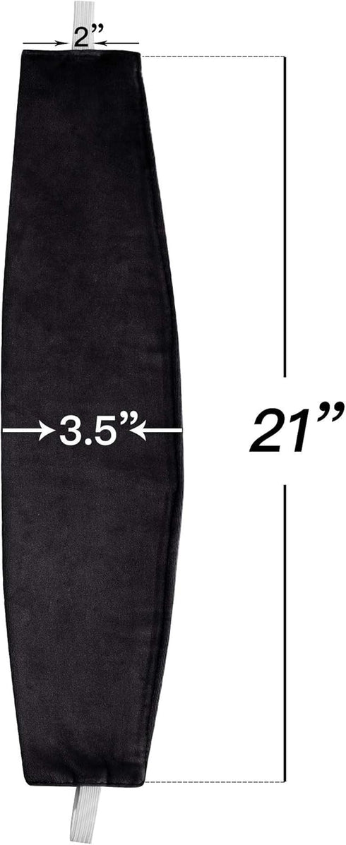 StangH Black Curtain Tie Backs for Drapes, Thick Plush Velvet Holdbacks for Living Room Bedroom Curtains