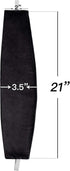 StangH Black Curtain Tie Backs for Drapes, Thick Plush Velvet Holdbacks for Living Room Bedroom Curtains
