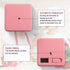 Weewooday Cube Timer Productivity Flip Timer for ADHD, 15 20 30 60 Minutes Countdown Learning Management (Pink)