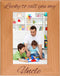 CustomGiftsNow Lucky To Call You My Uncle - Engraved Wooden Picture Photo Frame, Natural Alder Hanging/Tabletop