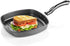 G&D Grill Pan Nonstick Coating Aluminum Grill Pan Nonstick Grilling Pan Griddle Cookware Perfect for Meats Steak Fish And Vegetables Square Grill Pan Size 9 X 9 X 1.5 Inch by G&D