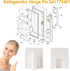 241779401 Door Hinge Pin for Frigidaire Electrolux Kenmore Refrigerator, 2 Pack