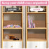 3 Pack Bag(3 Pink Extra Large Zippered Hard Shell Pouch,Clear Plastic Case,Hard Sided Case for Storage Bags,Portable