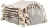 calary 50pcs Double Canvas Drawstring Bag, Cotton Pouch Gift Sachet Bags (2.75x4 Inch)