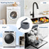 13 FT Washing Machine Drain Hose Extension Kit, Universal Corrugated Hose with Adapter and Clamps