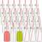 Irenare 40 Sets Plastic Small Milk Bottles with Straws and Metal Lids