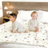 6 55" 69" GRSSDER Cotton Muslin Quilt Blanket - Silky Soft and Breathable Kids' Throw Blanket, Oversized Muslin