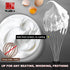Walfos Whisk, Silicone Whisks Set of 5, Mini Stainless Steel Whisk and Non Scratch Coated Whisks for Blending