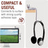 Monkey Business Ginger The Cat Tail Hook for Computer Screen, Decorative Desk Headphone Hanger for Accessories (White)