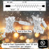 60 5mm 17 Boltigen Soft Twinkle Christmas Lights, LED Clear Warm White Mini String Lights, Wide Angle Slow Glow UL
