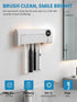 GEVOODIX 4-Slots UV Toothbrush Sanitizer and Holder, Smart Toothbrush Holder with Holders, Tooth Brush Cleaner Wall