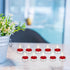 Mega Candles 100 pcs Unscented Red Tea Lights, 3.5 Hour Burn Time, Home Décor, Events