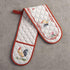 Maison d' Hermine Double Oven Mitts - 100% Cotton 7"x35" Double Oven Mitt Heat Resistant BBQ Cooking Gloves with Loop,