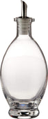 Fox Run Olive Oil and Vinegar Drizzler Bottle, Oval, Glass, 7.75" x