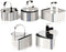 HULISEN Set of 5 Stainless Steel Cake Ring Molds, 3” Dessert Food Molds with Pushers for Cooking