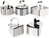 HULISEN Set of 5 Stainless Steel Cake Ring Molds, 3” Dessert Food Molds with Pushers for Cooking