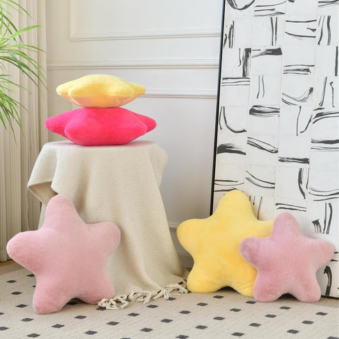 15" Xiashrk Star Pillow, Decorative Throw Pillows for Bed Couch, Star Shaped Pillow Plush Floor Cushions Room Decor