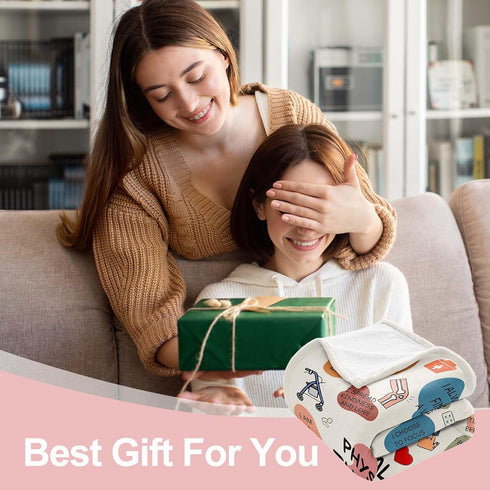 Givetoyou 60inx50in Physical Therapist Gifts, Gifts for PT On National Physical Therapy Month, Birthday Christmas