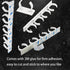 40 Spice Gripper Clips, 8 Strips for Holding 40 Plastic Heavy Jars Bottles in Cabinet Door