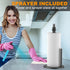 Wekuch Countertop Paper Towel Holder with Spray Bottle, Paper Towels Dispenser Stand with Sprayer Inside Center