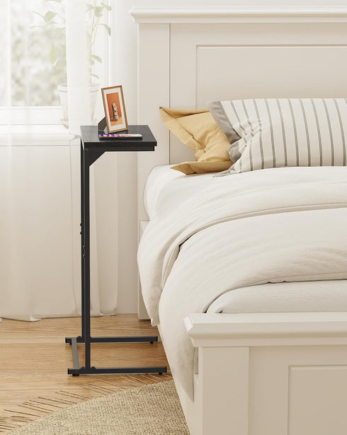 28.7 inch TB01BK071 TUTOTAK C Shaped End Table, Tray Table, Small Side Table, Tall Couch Table, Tv Tray, Sofa Table
