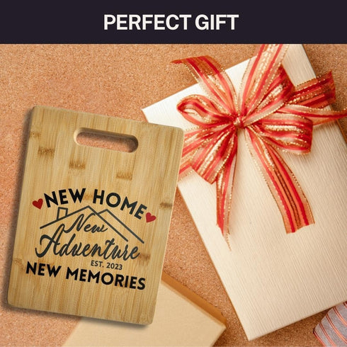 Cutting Board - Housewarming Gift for New Homeowners, New Apartment Gift Ideas, Realtor Closing Gift, 11inx9in