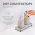 Bathroom Sink Fast Drying Stone Caddy, Diatomaceous Earth Bottle Drying Rack for Countertop Organizer