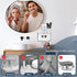 5 2 4 Toothbrush Holder Wall Mounted, WEKITY Multi-Functional Toothbrush and Toothpaste Dispenser for Bathroom