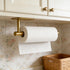 HUFEEOH Adhesive Paper Towel Holder Under Cabinet Wall Mount for Kitchen Paper Towel, Stainless Steel Paper Towel Roll
