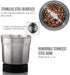 OVENTE Electric Coffee Grinder, 2.1 Ounce Cup, 200 Watt Motor, Stainless Steel Grinding Bowl, Silver CG620S