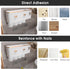 4 iHave Toothbrush Holders Wall Mounted with Toothpaste Dispenser & Cups - Premium White and Gold Design for Bathroom