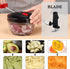 Cambom Manual Food Chopper Vegetable Cutter, Hand String Chopper for Onions, Fruits, Nuts - BPA Free, 550ml Black