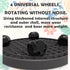 WanderingDonkey 11 Inch , Brown Heavy Duty Plant Caddy with Wheels,Rolling Plant Stand Pot Trolley,Wheeled Planter