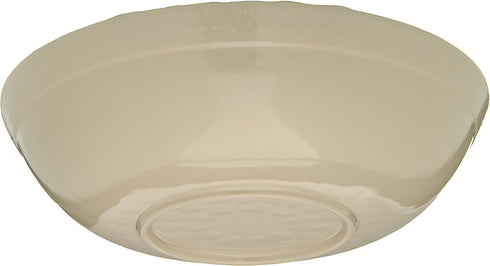 Carlisle FoodService Products Reusable Plastic Salad Bowl - 35.5 Ounces Melamine for Home and Restaurant, Adobe