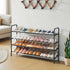 Aniston 17.6"-32" 4 Closet, Expandable Shoe Rack, Adjustable Small Shoe Rack, Tier Metal Shoe Shelf for for Entryway