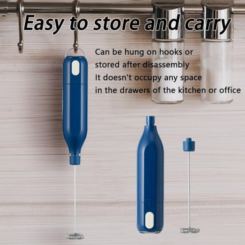 Handheld Electric Milk Frothers, Battery Operated Mini Smoothie Blender for Coffee, Whipping, Cappuccino, Latte, Hot