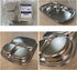 Korean Stainless Steel Divided Plates, Kids Tray, BPA Free 3 Compartment Plate, Set of 2 Silver