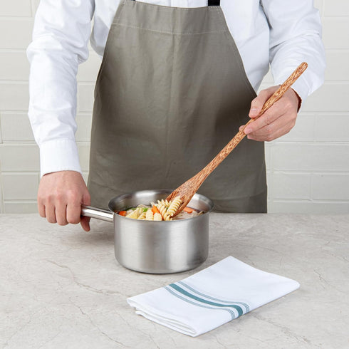 Restaurantware Coco Casa 14.3 Inch Handmade Serving Spoon, 1 Greaseproof Coconut Spoon for Hot and Cold Foods