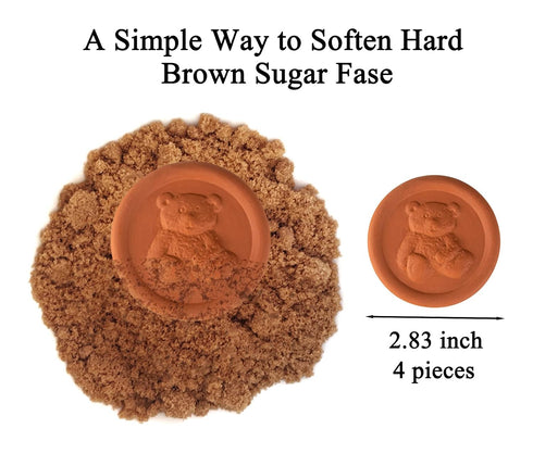dgudgu Brown sugar saver discs terra cotta brown sugar saver disc keeps brown sugar soft or keep dry